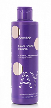Бальзам оттеночный эффект карамельный блонд Color Shade Concept Blond Touch Anti-Yellow 300 мл Легкий карамельный оттенок