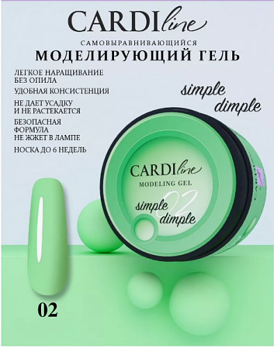 Моделирующий гель CARDILine MODELING GEL SIMPLE DIMPLE 02
