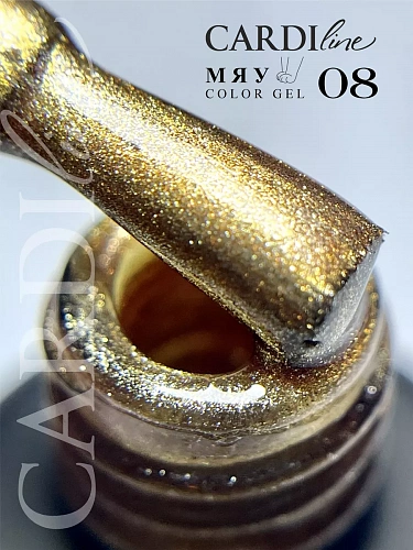 Гель лак кошачий глаз МЯУ 08