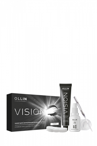 Набор для окрашивания бровей и ресниц OLLIN VISION 20+20 мл графит