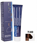 Краска-уход для волос Estel Deluxe 60 мл медный, русый 7|40 русый медный для седины