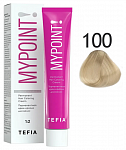 Перманентная крем-краска для волос Tefia MYPOINT 60 мл блондин 100 специальный блондин натуральный