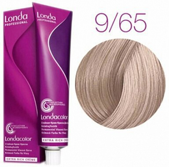 Стойкая крем-краска для волос Londa Professional Londacolor 60 мл 9/65 очень светлый блонд фиолетово-красный