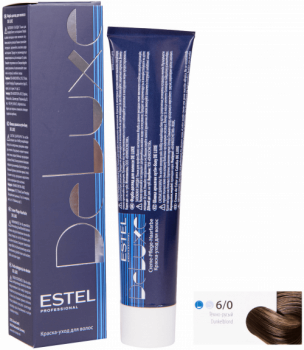 Краска-уход для волос Estel Deluxe 60 мл русый 6|0 темно-русый