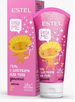 Гель для тела детский LITTLE ME с блестками, 60 мл