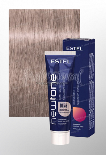 Estel NewTone 10/76 Светлый блондин коричнево-фиолетовый Тонирующая маска для волос 60 мл.