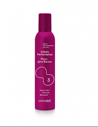 Мусс для укладки волос сильной фиксации Concept Infinity Performance Strong Hold 300мл