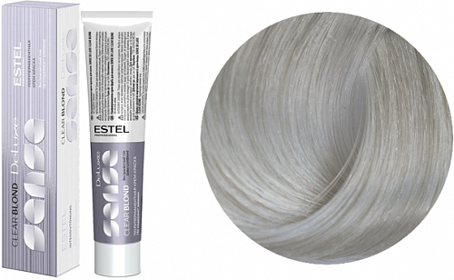 Полуперманентная крем-краска для волос CLEAR BLOND Estel SENSATION DELUXE 60 мл блондин, пепельный 11|18 очень светлый блондин пепельно-жемчужный