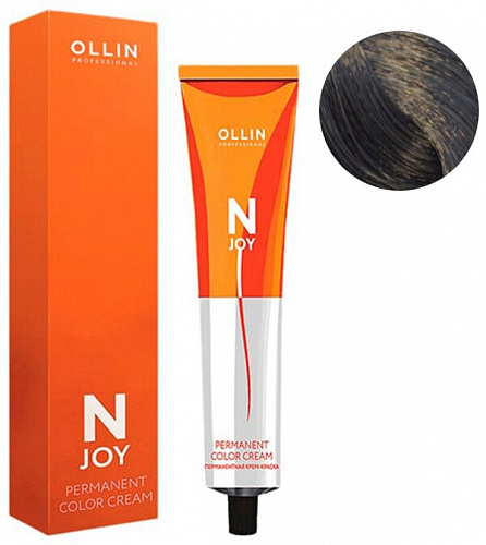 Перманентная крем-краска для волос OLLIN N-joy 100 мл шатен 4/9 шатен зеленый