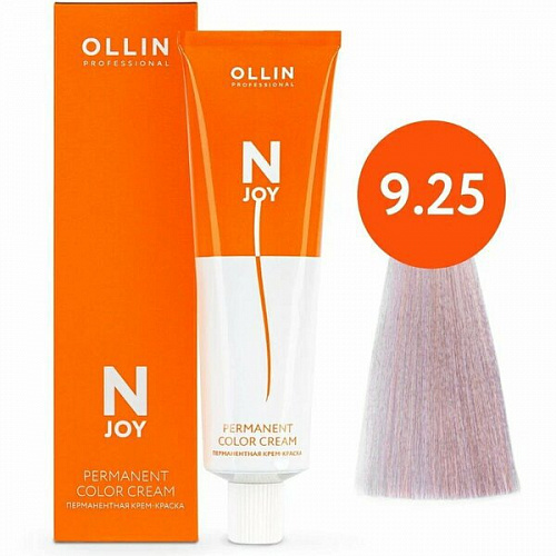 Перманентная крем-краска для волос OLLIN N-joy 100 мл блондин, махагон, фиолетовый 9/25 блондин фиолетово-махагоновый